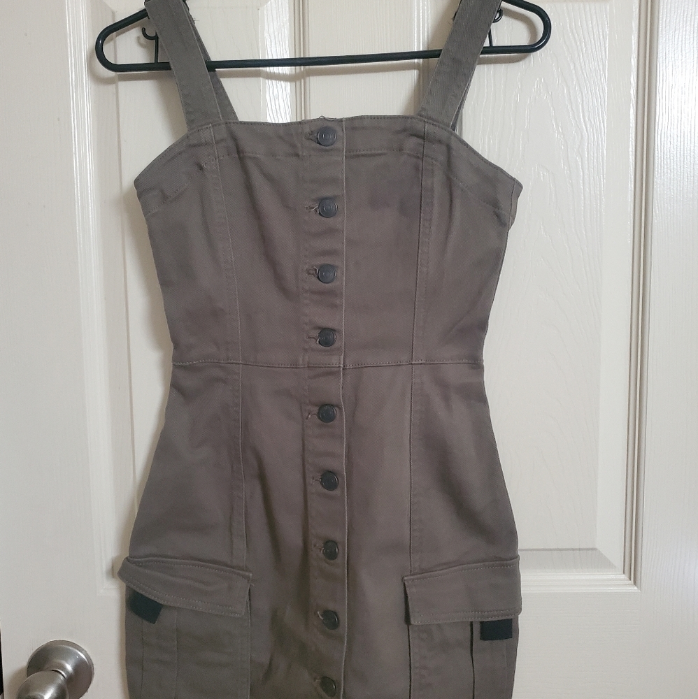 Olive Green H&M Mini Dress